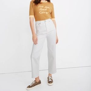 Madewell Slim Wide Leg Crop Jeans Size 36
